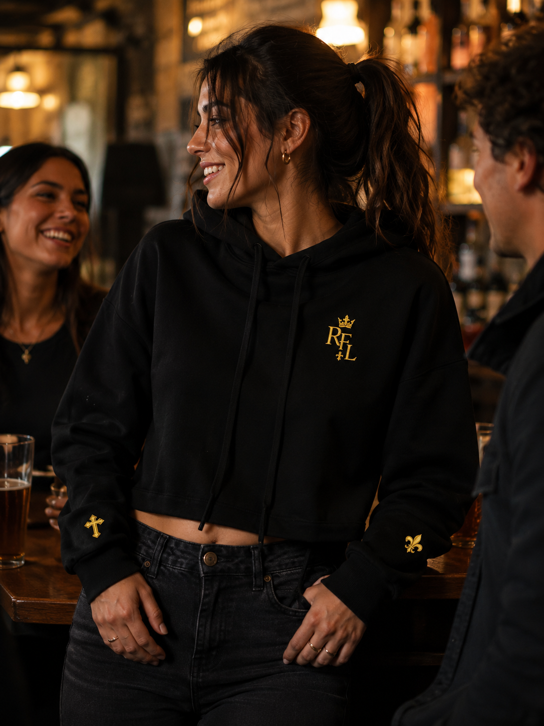 Sweat à Capuche Crop-Top